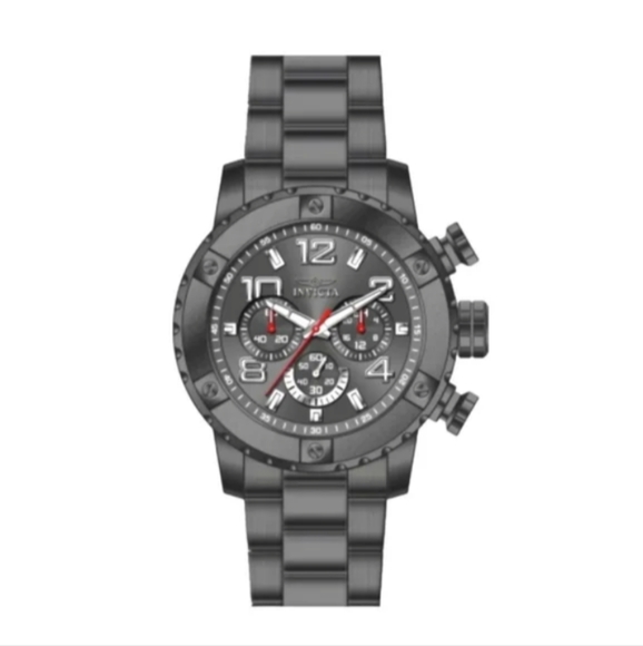 Invicta Mens Speedway Watch 19667 Gunmetal Grey Stainless Steel With Hard Case - Picture 7 of 9